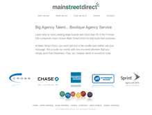 Tablet Screenshot of mainstreetdirect.com